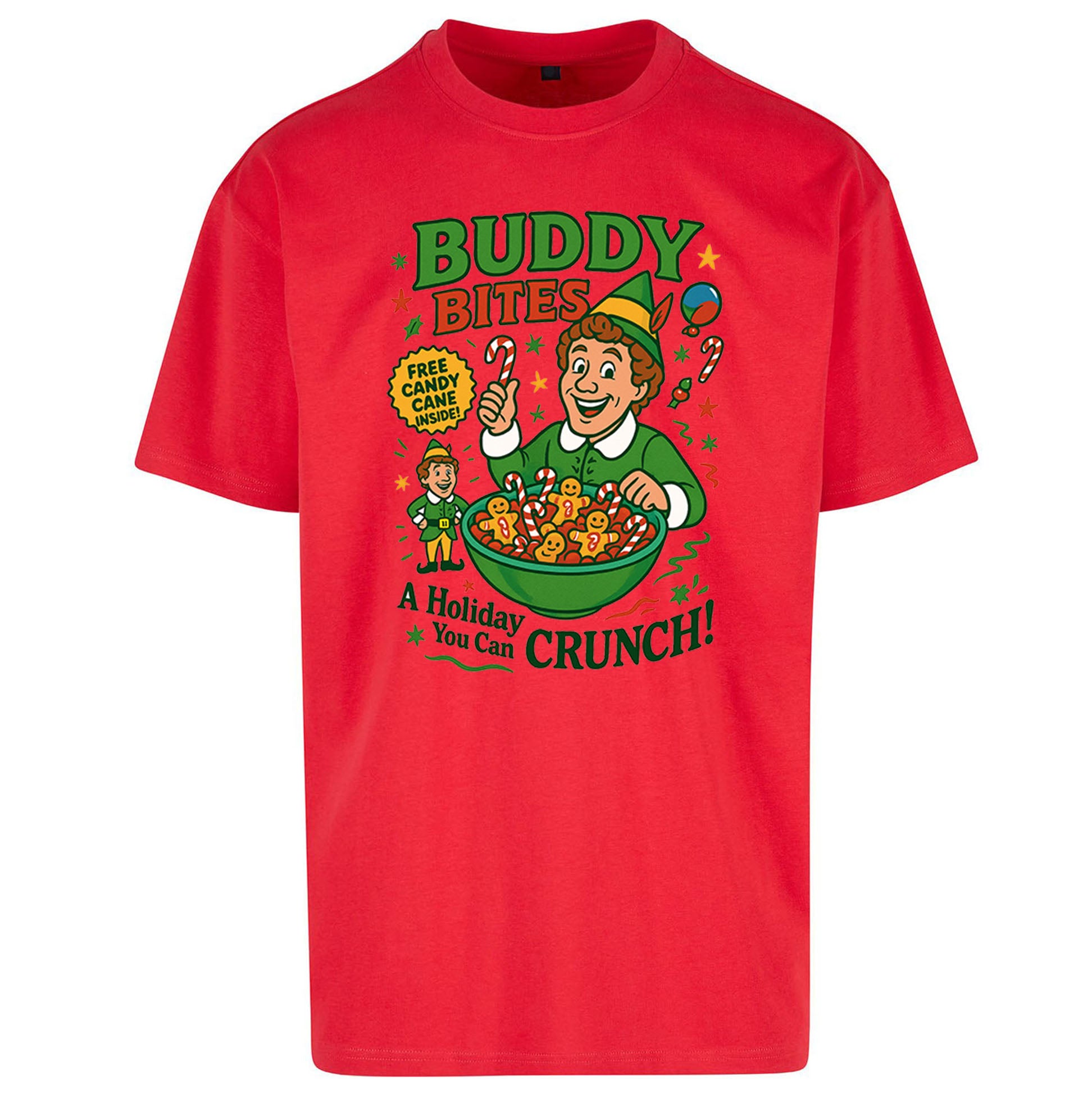 Elf Christmas Oversized T Shirt