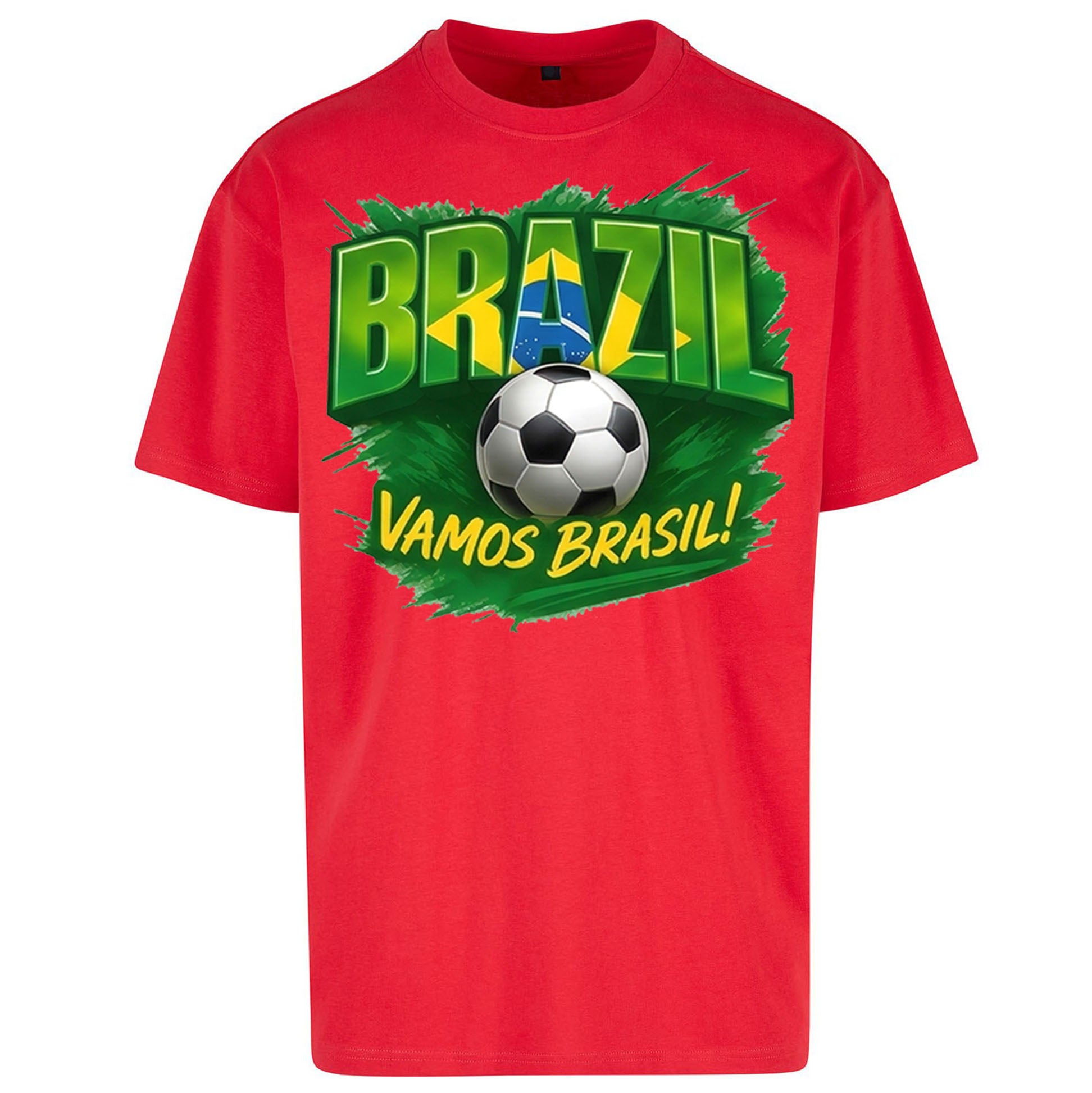 Brazil Retro Football Oversized T Shirt