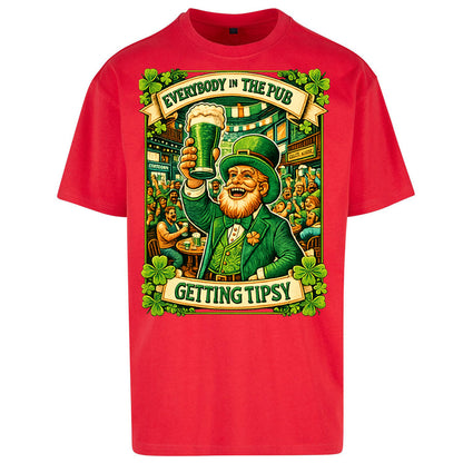 Everybody In The Pub Getting Tipsy Oversized T Shirt