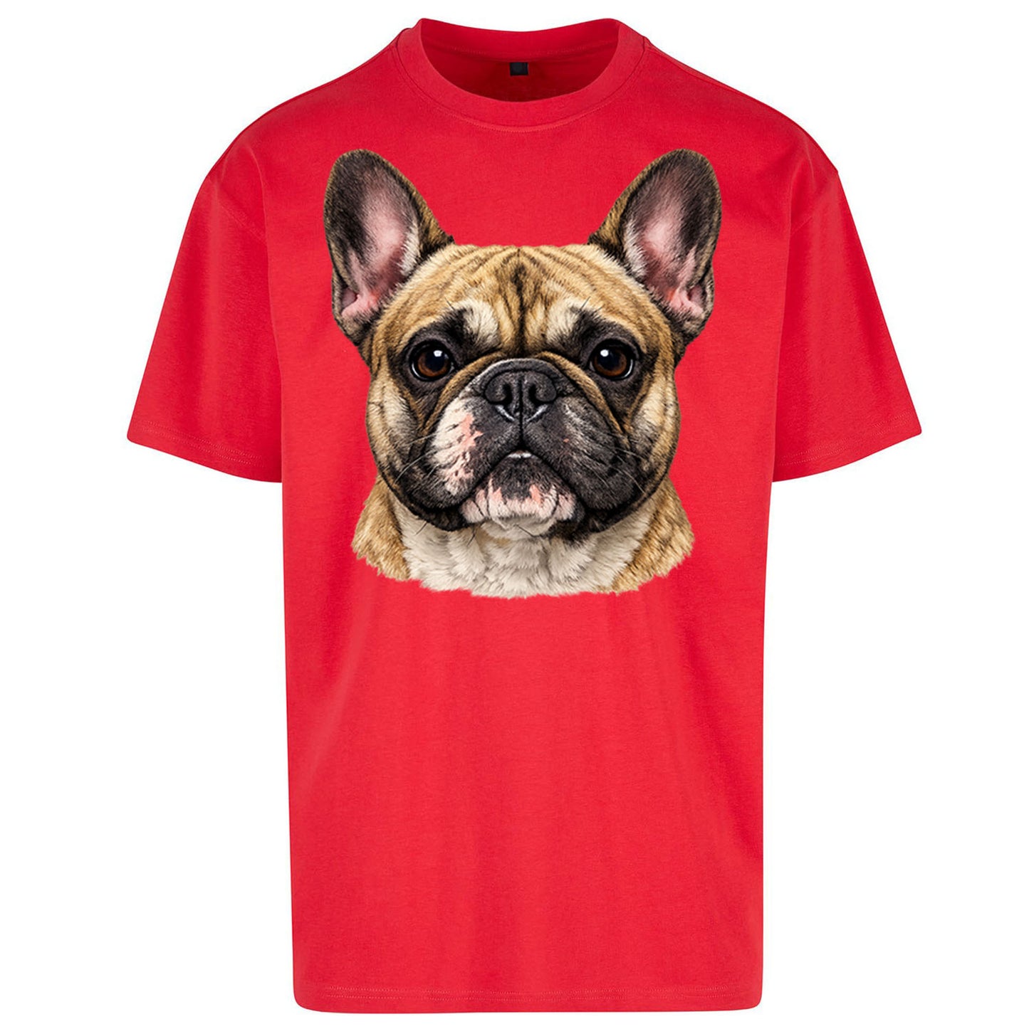 French Bulldog Face Oversized T Shirt