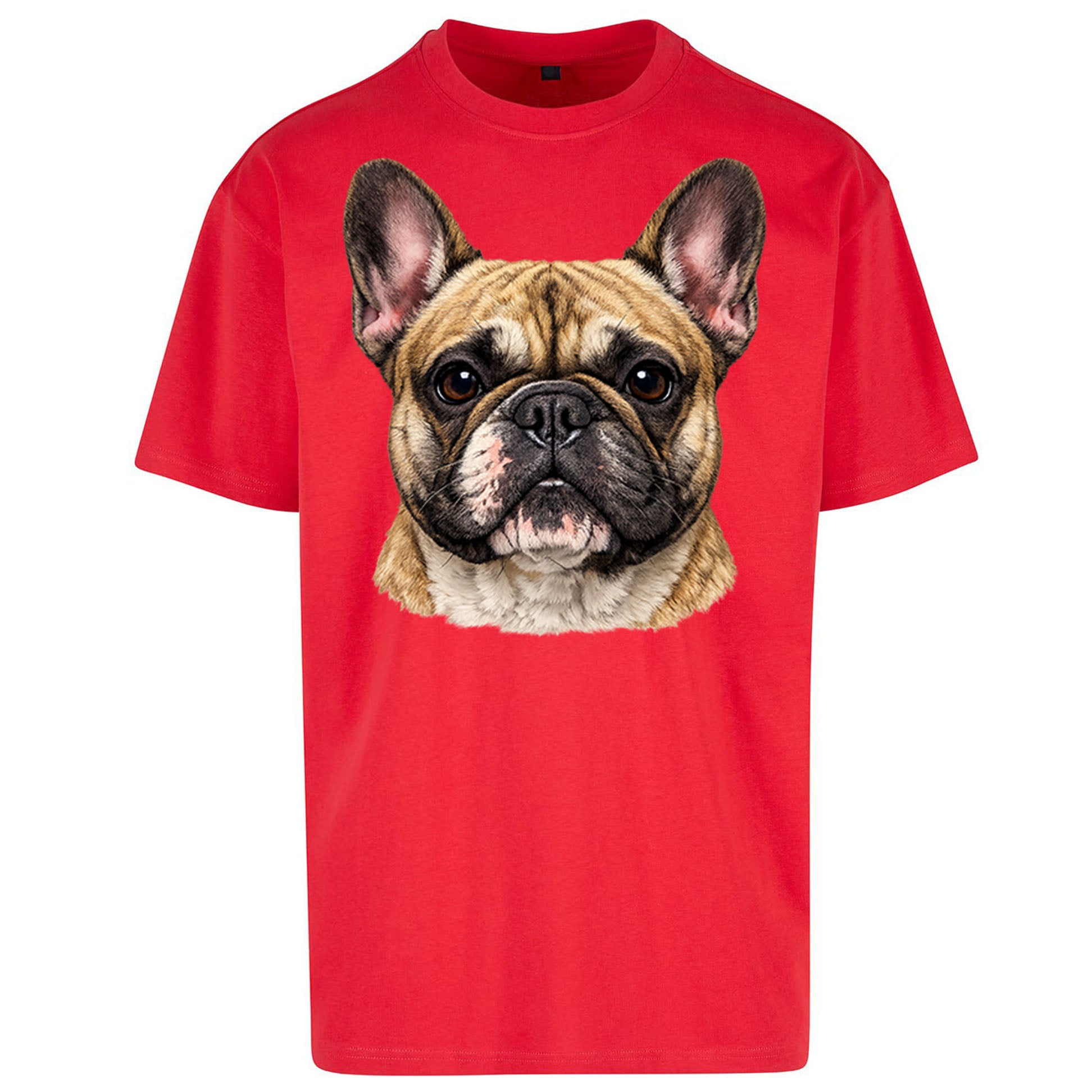 French Bulldog Face Oversized T Shirt