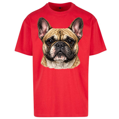 French Bulldog Face Oversized T Shirt