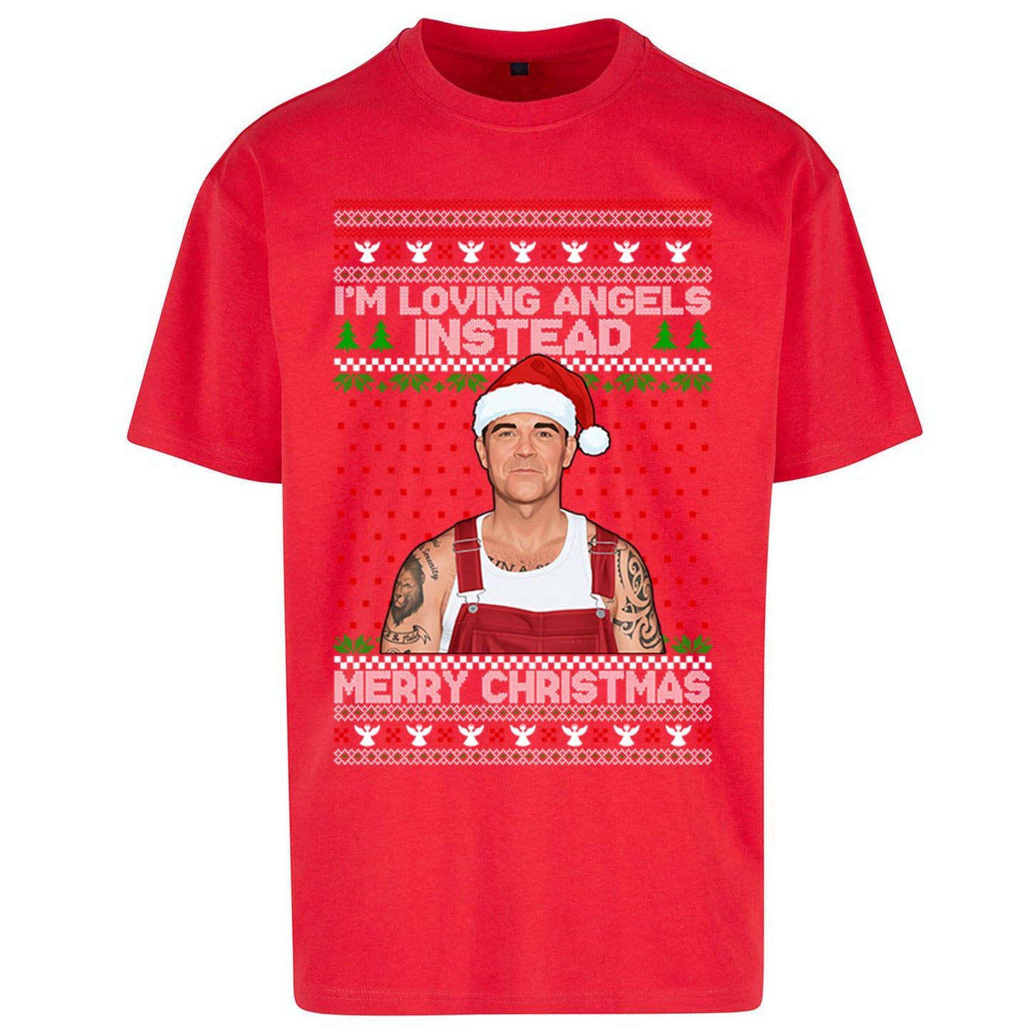 Robbie Williams Christmas Oversized T Shirt 
