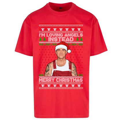 Robbie Williams Christmas Oversized T Shirt 