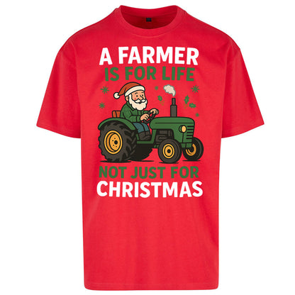Farmer Christmas Oversized T Shirt