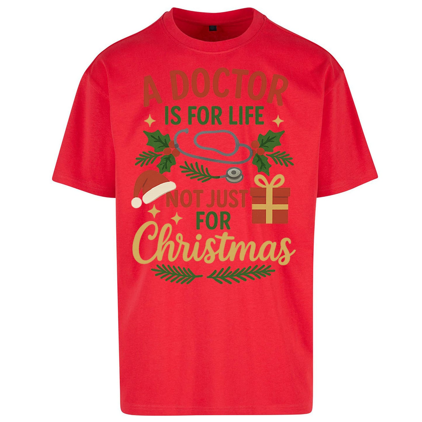 Doctor Christmas Oversized T Shirt