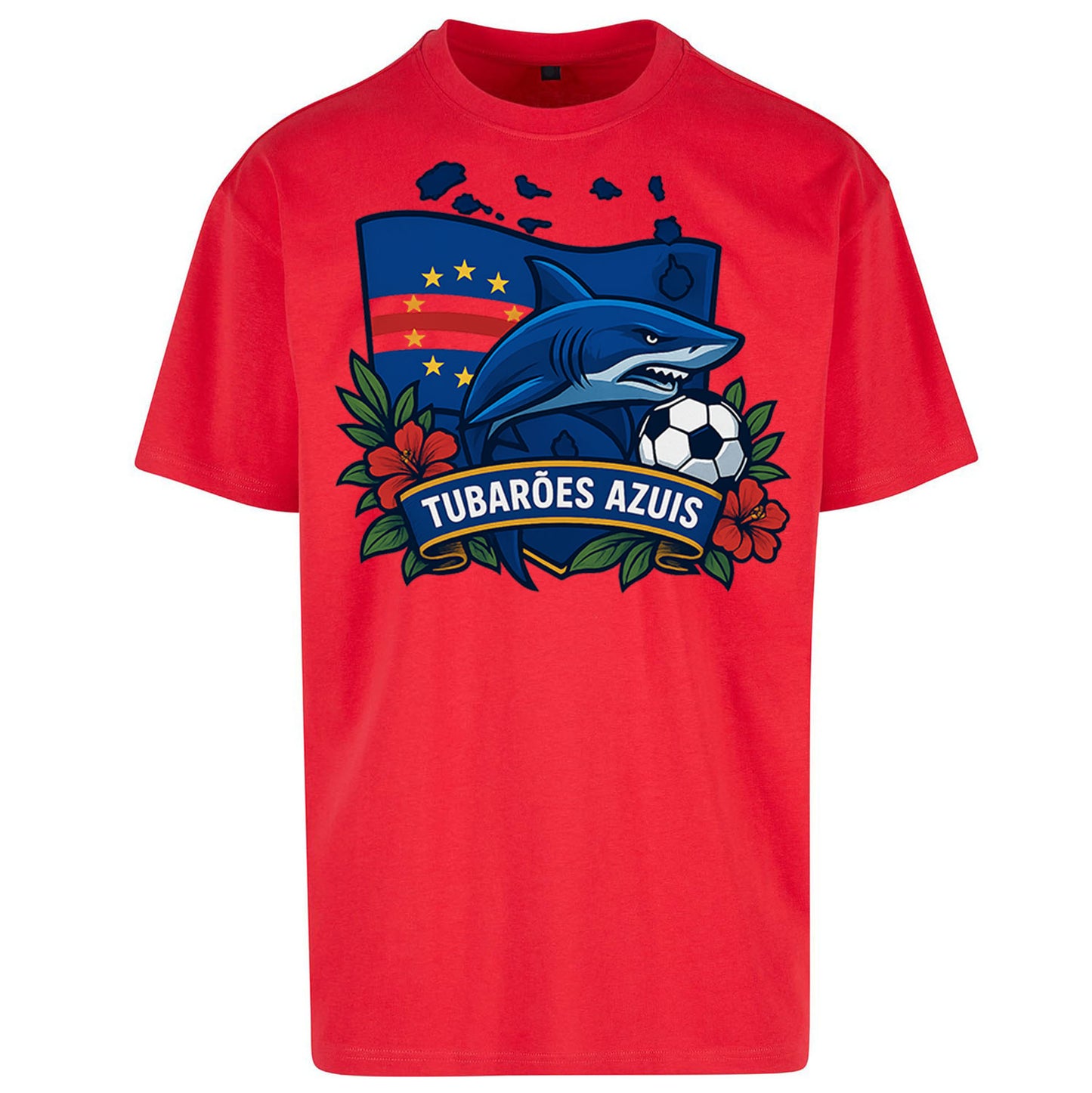 Cape Verde Football Oversized T Shirt
