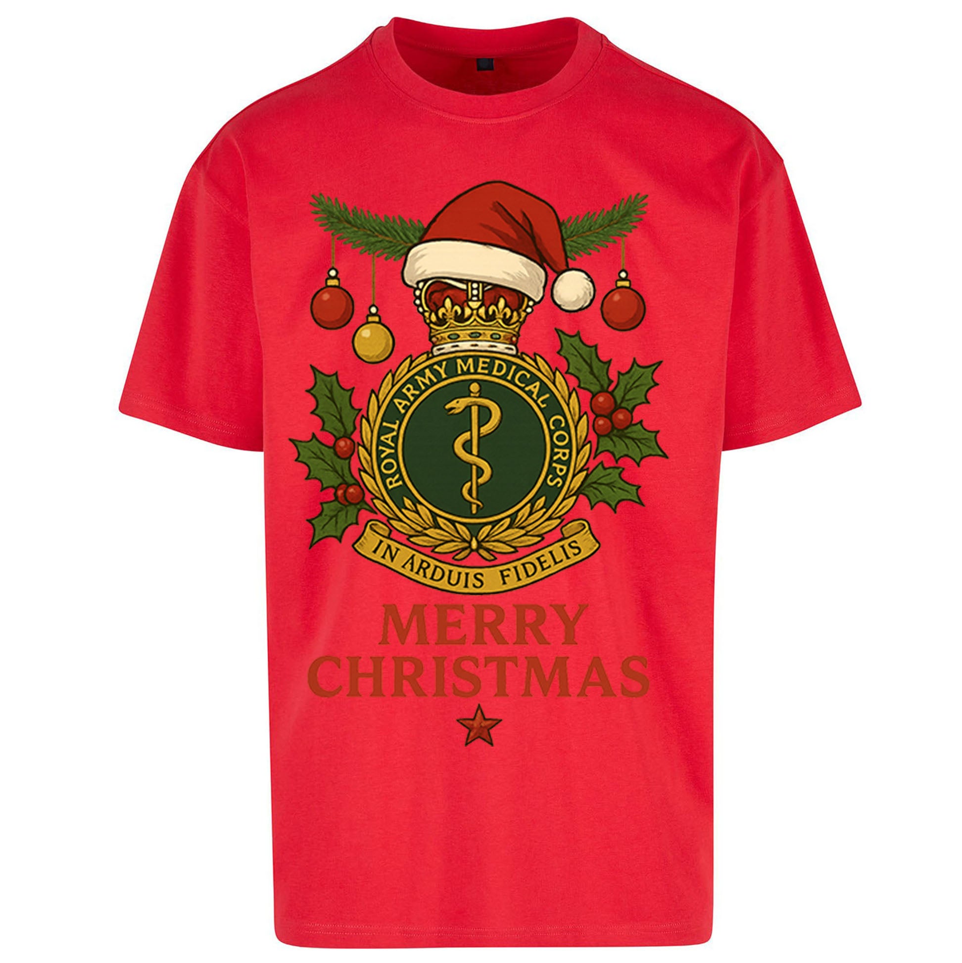 Royal Army Medical Corps Christmas Oversized T Shirt