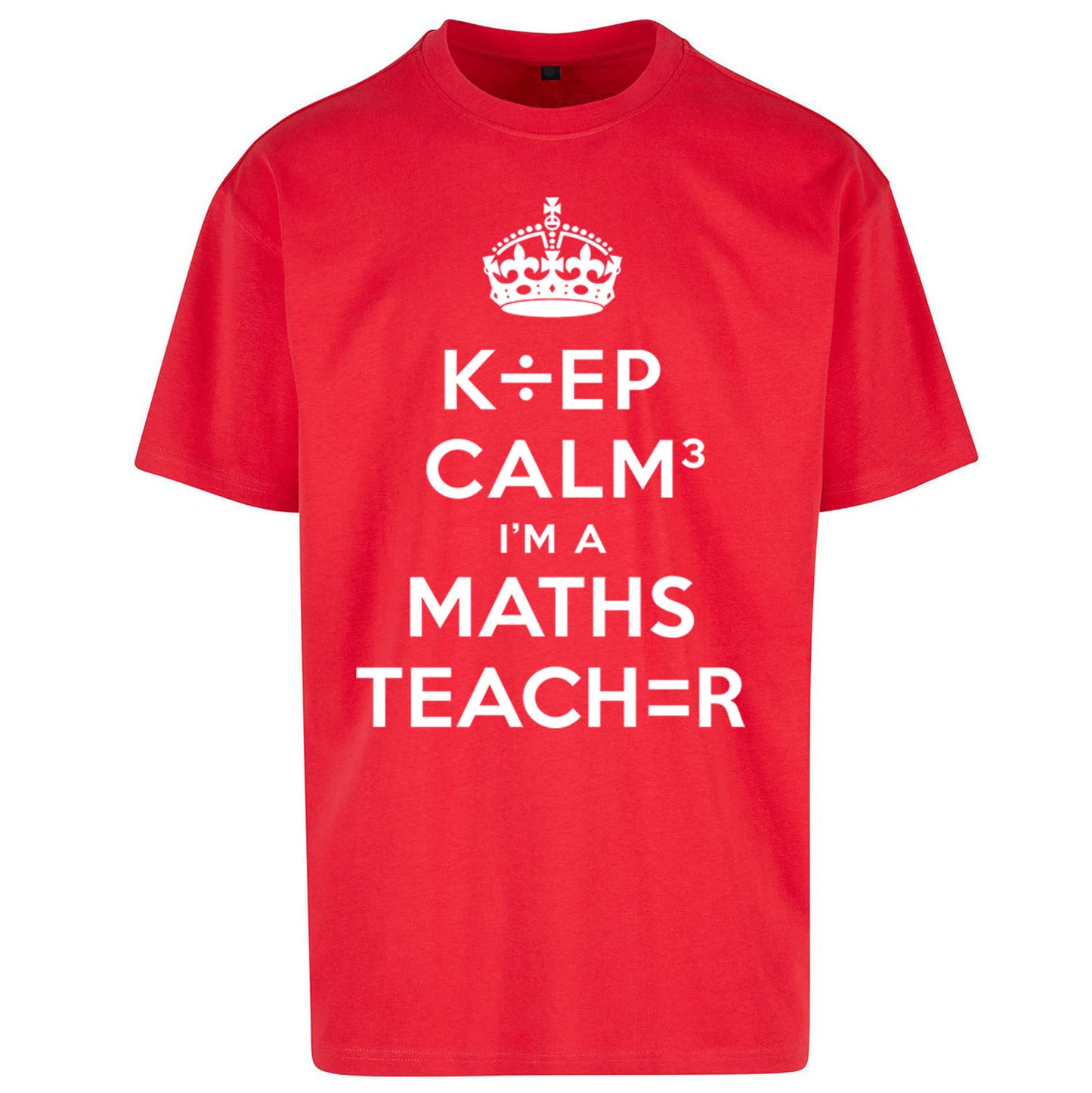 Keep Calm I’m A Maths Teacher Oversized T Shirt 