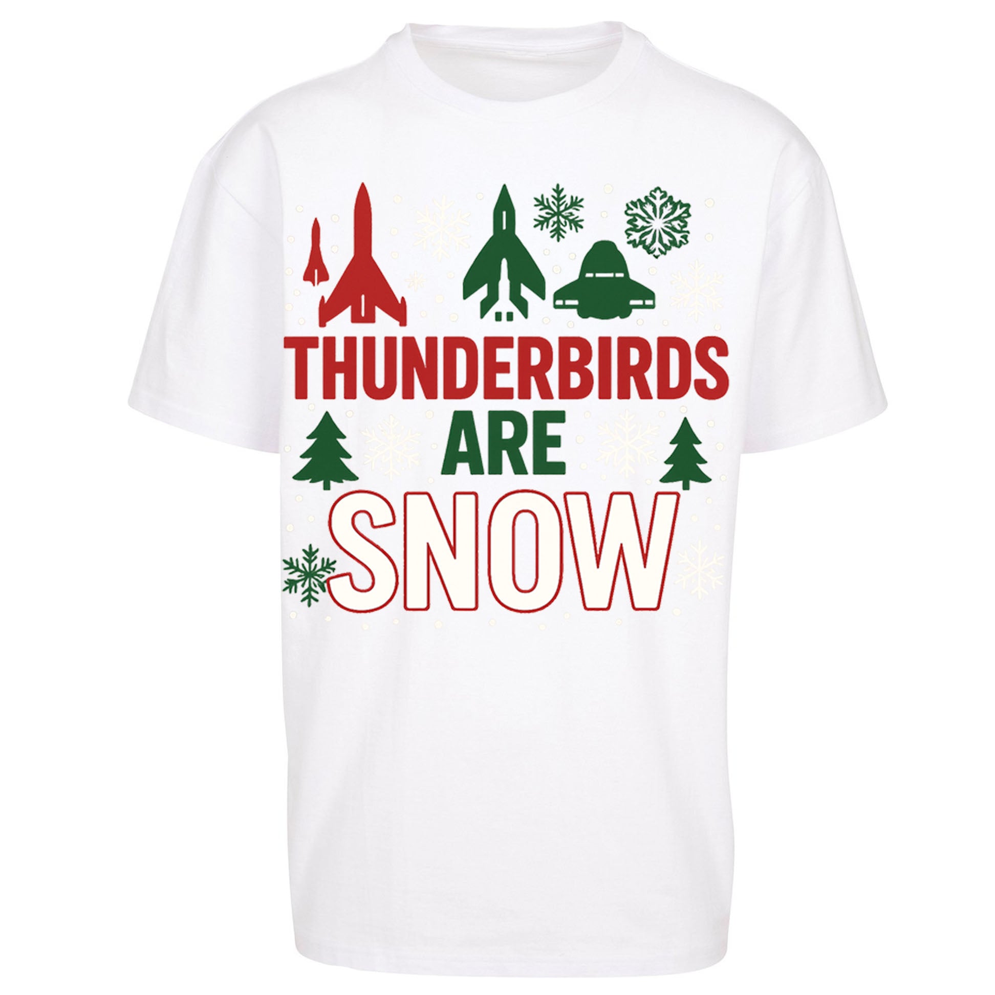 Thunderbirds Christmas Oversized T Shirt 