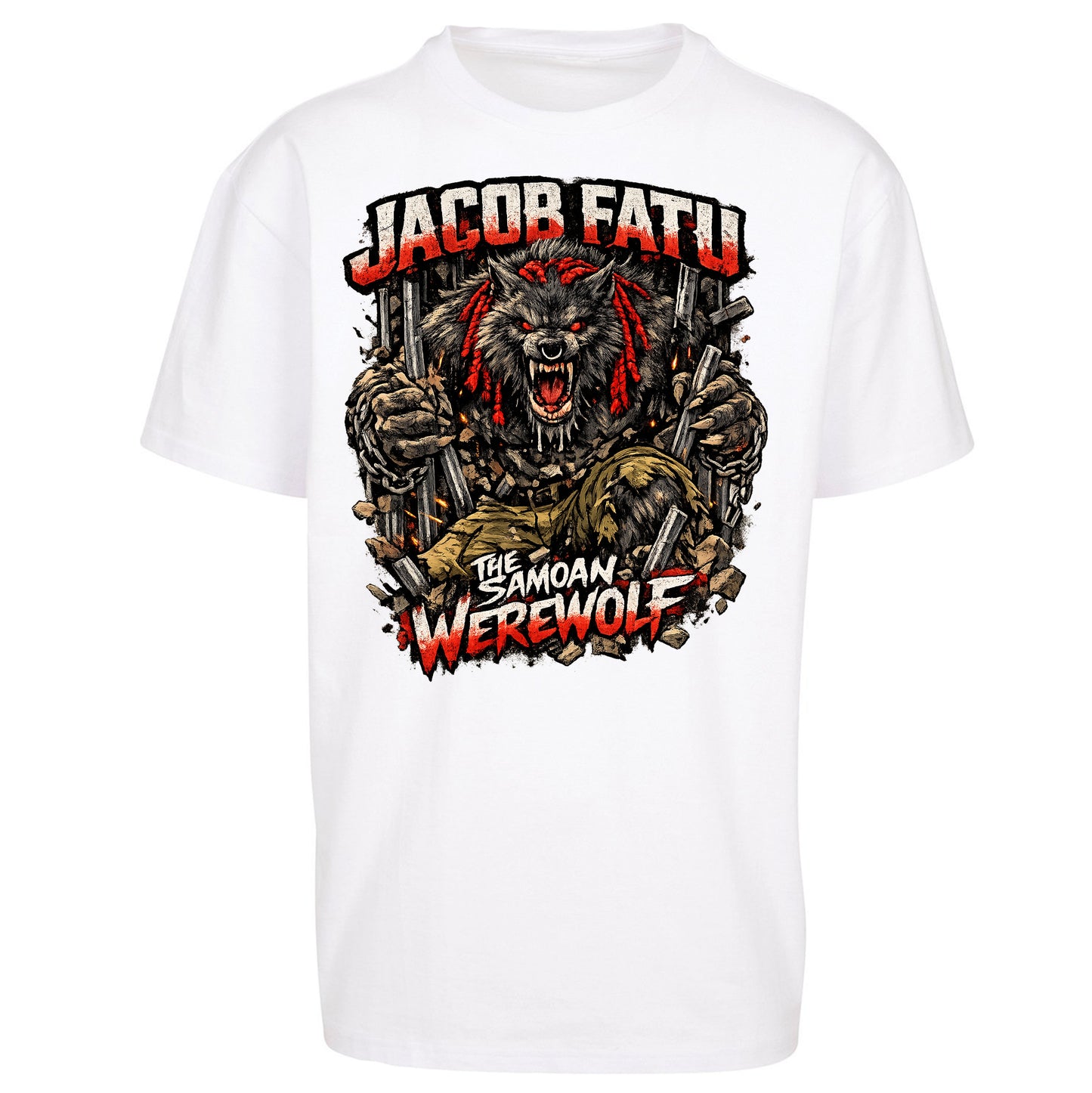 Jacob Fatu The Samoan Werewolf - Oversized T Shirt