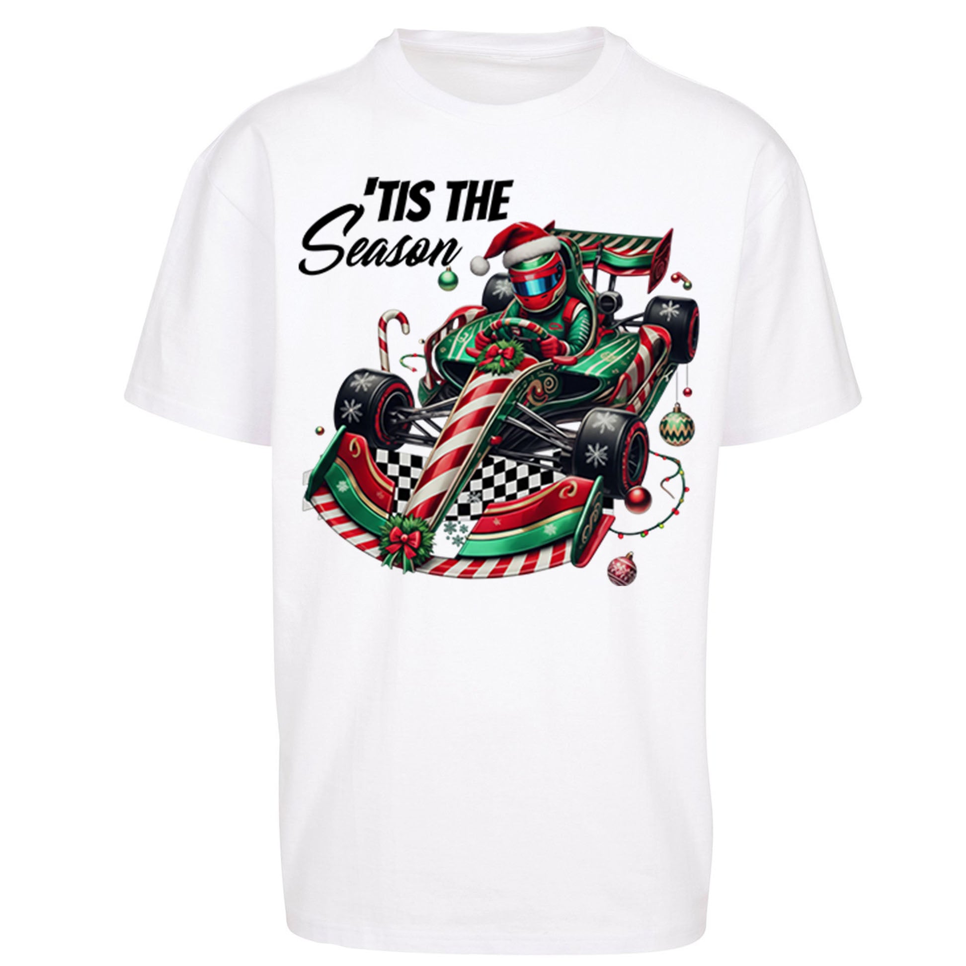 Formula 1 Karting Christmas Oversized T Shirt