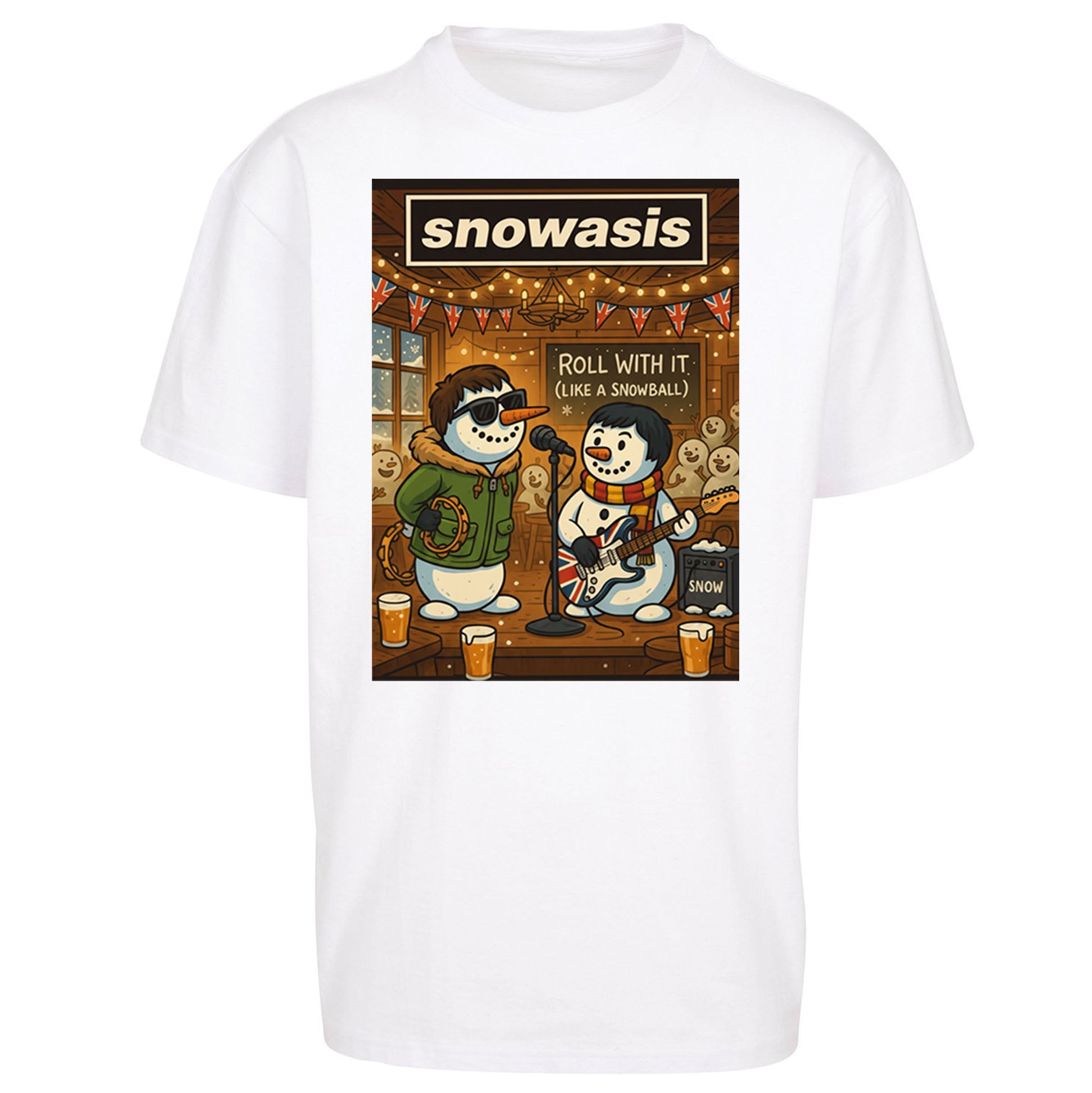 Snowasis Christmas Oversized T Shirt