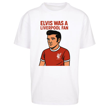 Elvis Presley Liverpool Football Oversized T Shirt