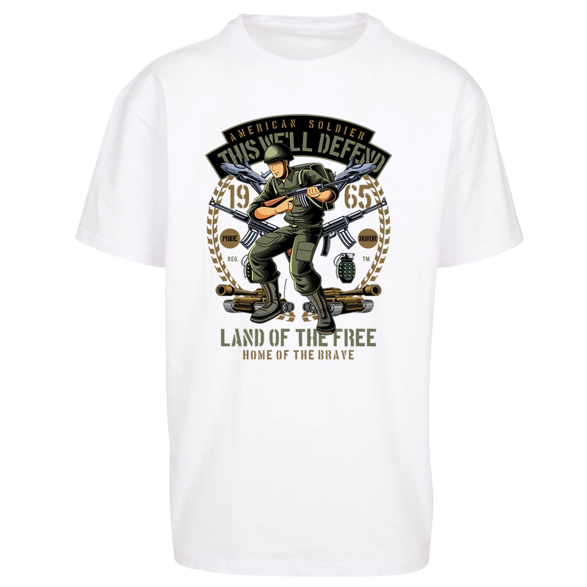 American Soldier Oversized T Shirt