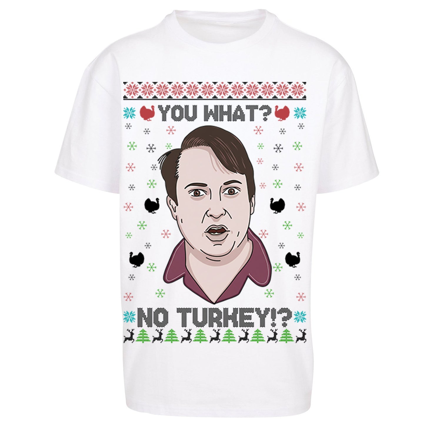 Peep Show Christmas Oversized T Shirt 