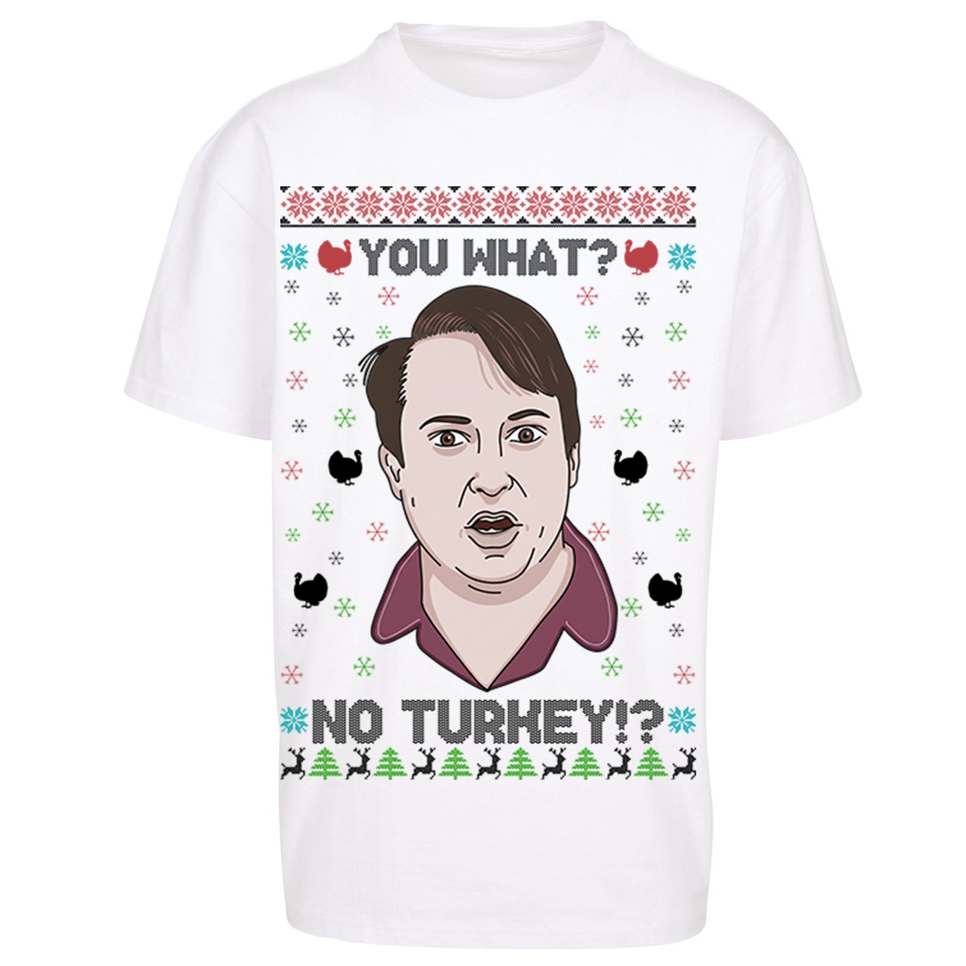Peep Show Christmas Oversized T Shirt 
