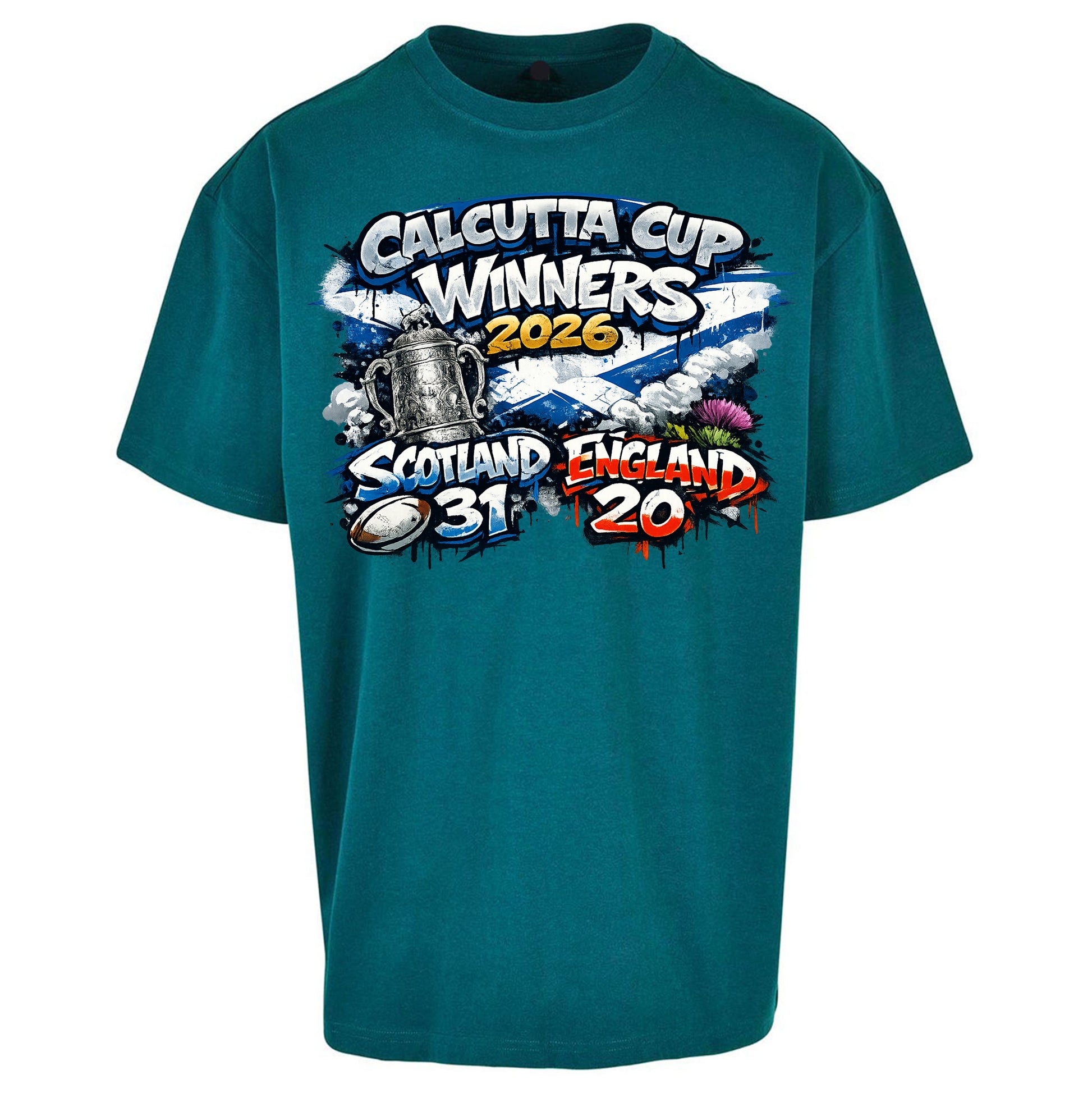 Scotland Calcutta Cup Winners 2026 Oversized T Shirt