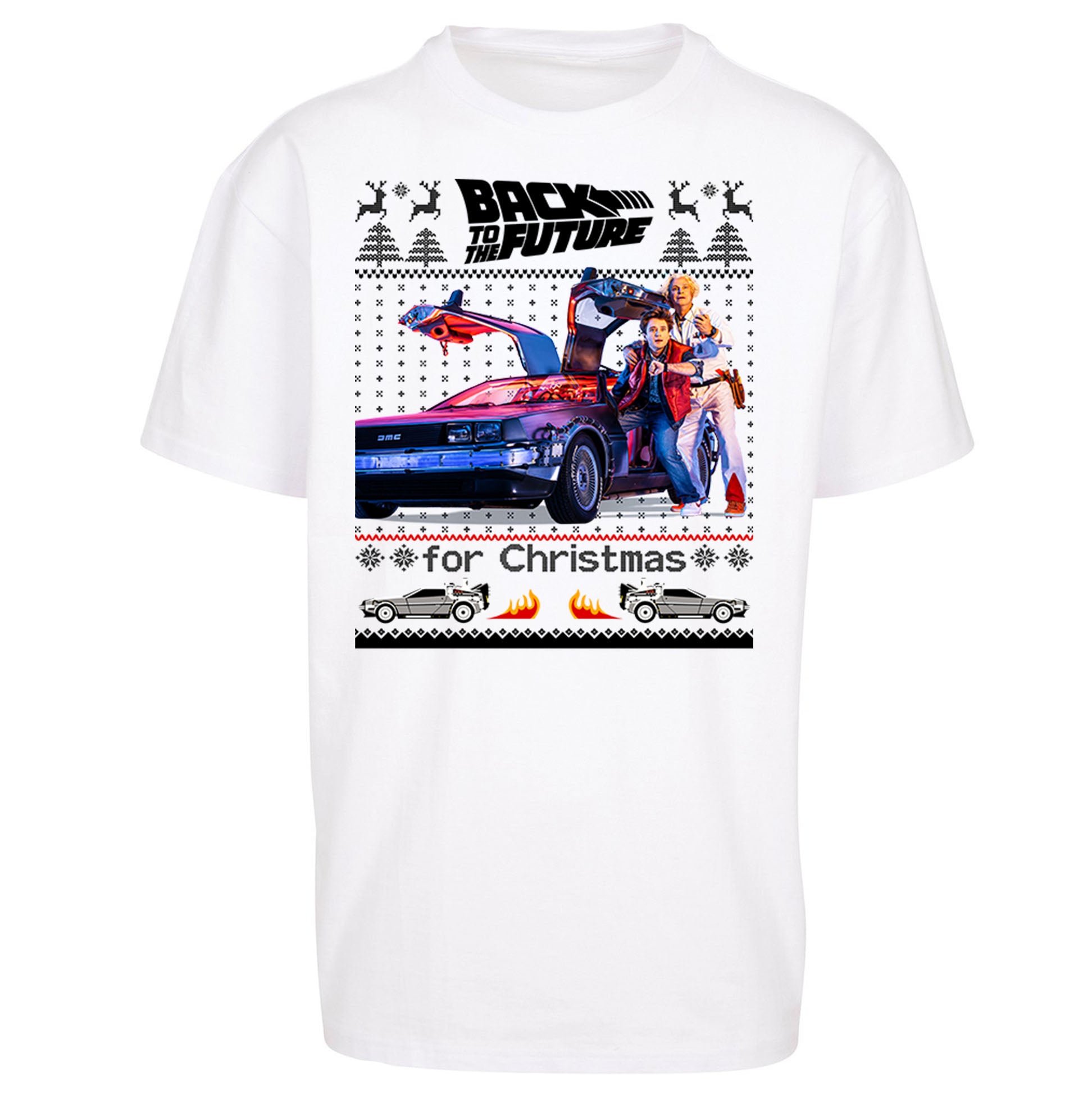 Back To The Future Christmas Oversized T Shirt