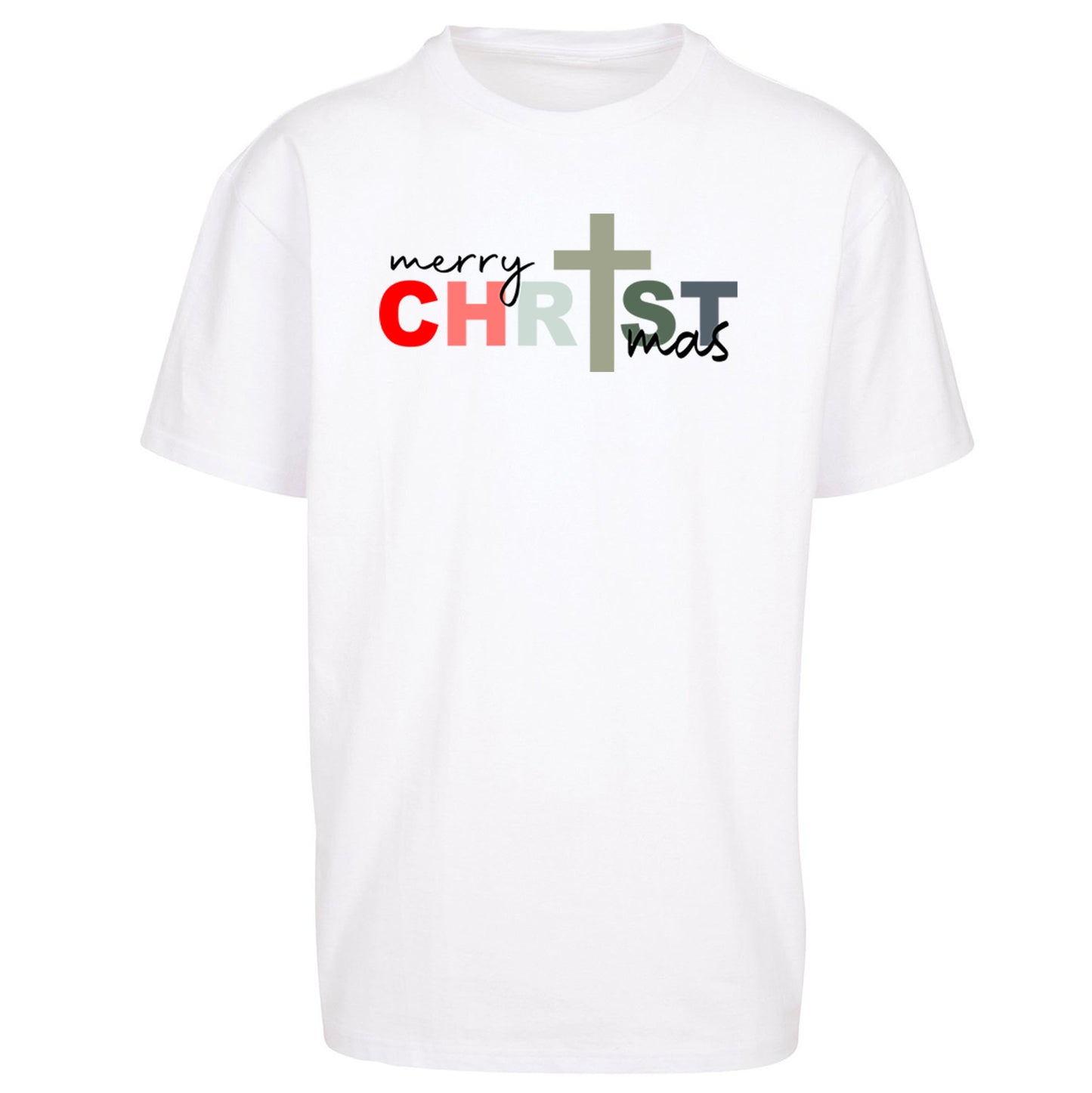 Christ Christmas Oversized T Shirt