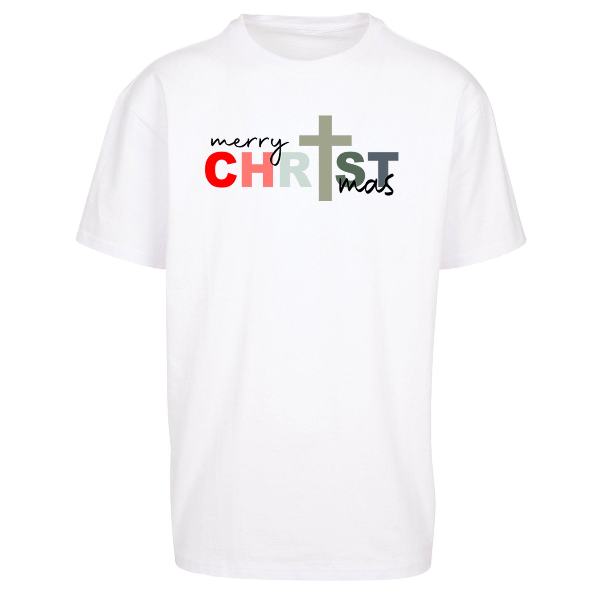 Christ Christmas Oversized T Shirt