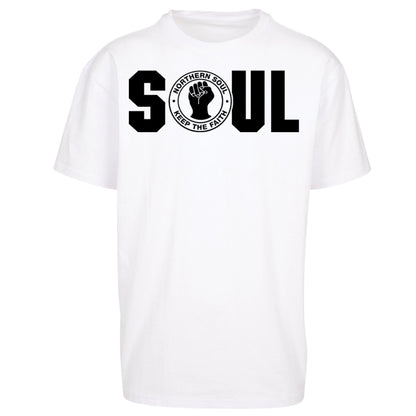 Northern Soul Keep The Faith Logo Oversized T Shirt