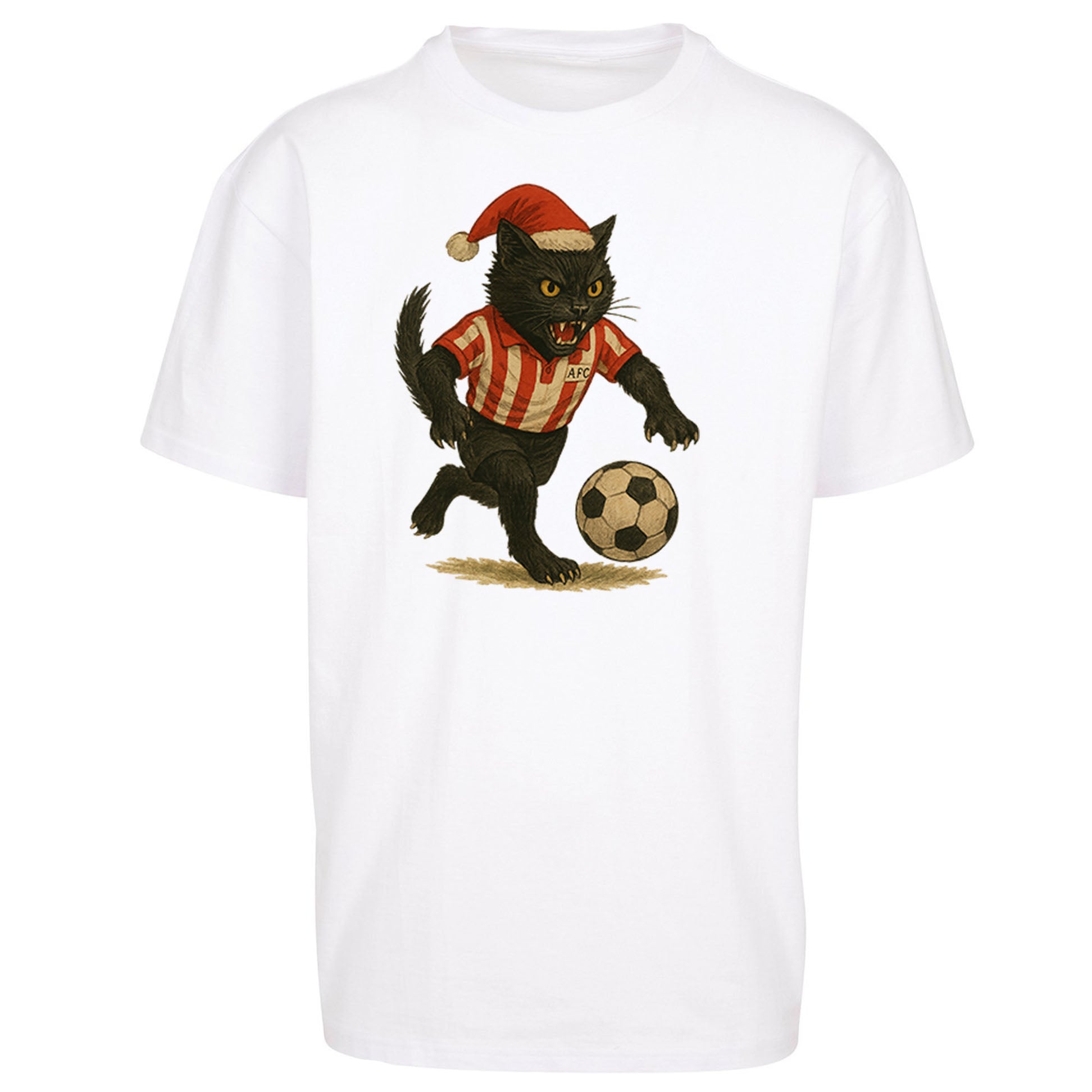 Sunderland Football Christmas Oversized T Shirt