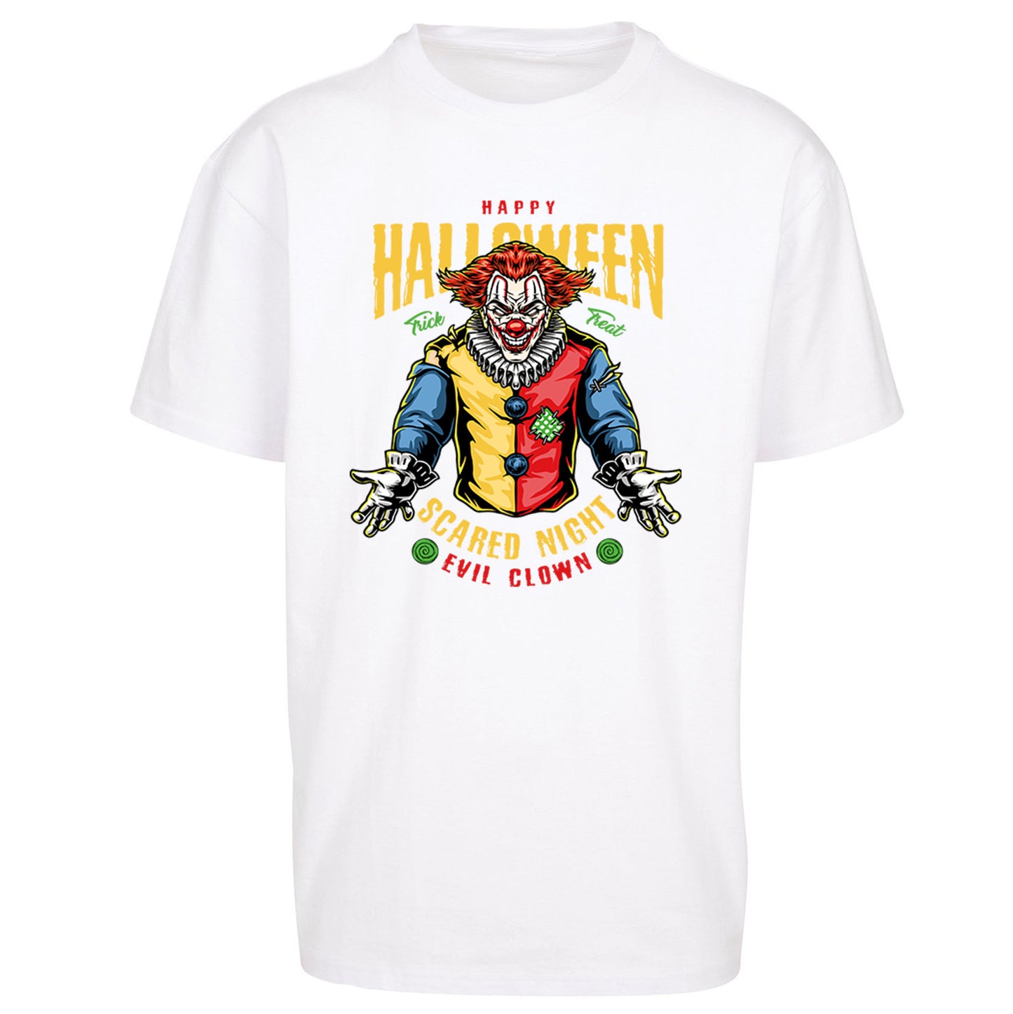 Halloween Clown Oversized T Shirt