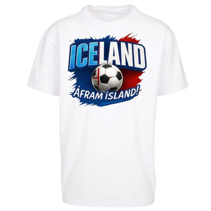 Iceland Retro World Cup Oversized T Shirt