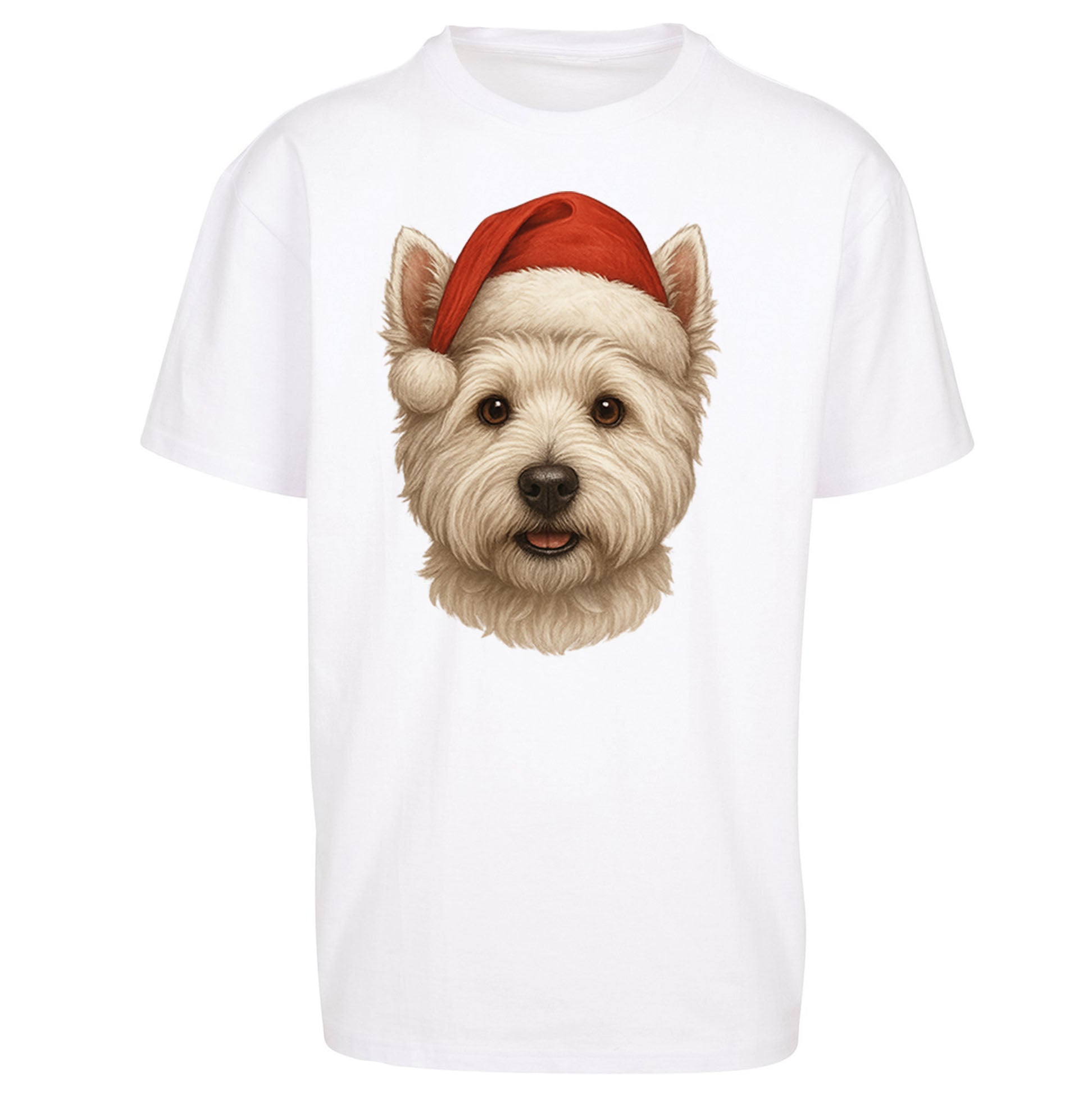 West Highland White Terrier Christmas Oversized T Shirt