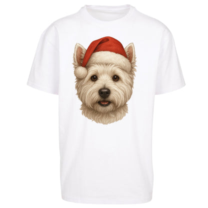 West Highland White Terrier Christmas Oversized T Shirt