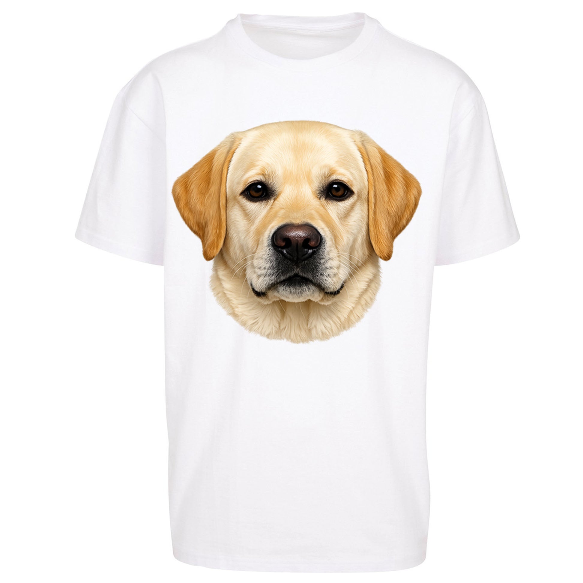 Labrador Dog Face Oversized T Shirt