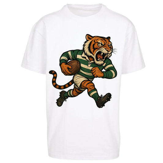 Retro Leicester Tigers Rugby Union Oversized T Shirt