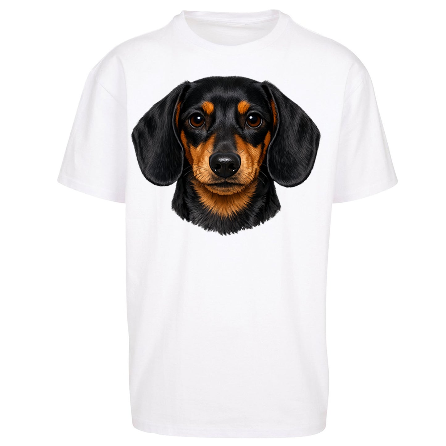 Dachshund Dog Face Oversized T Shirt