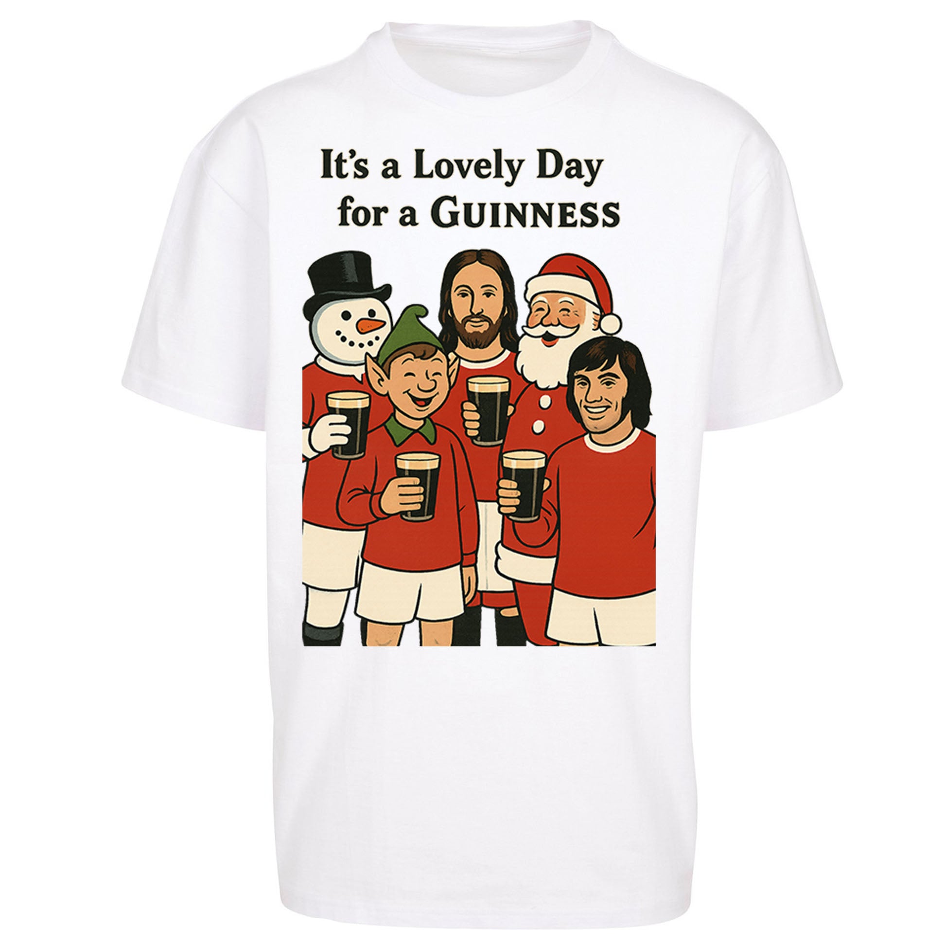 Man United Christmas Oversized T Shirt