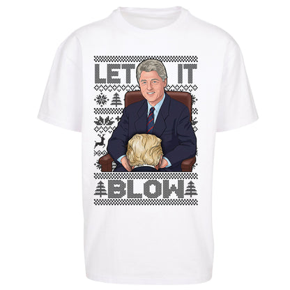 Bill Clinton Christmas Oversized T Shirt 