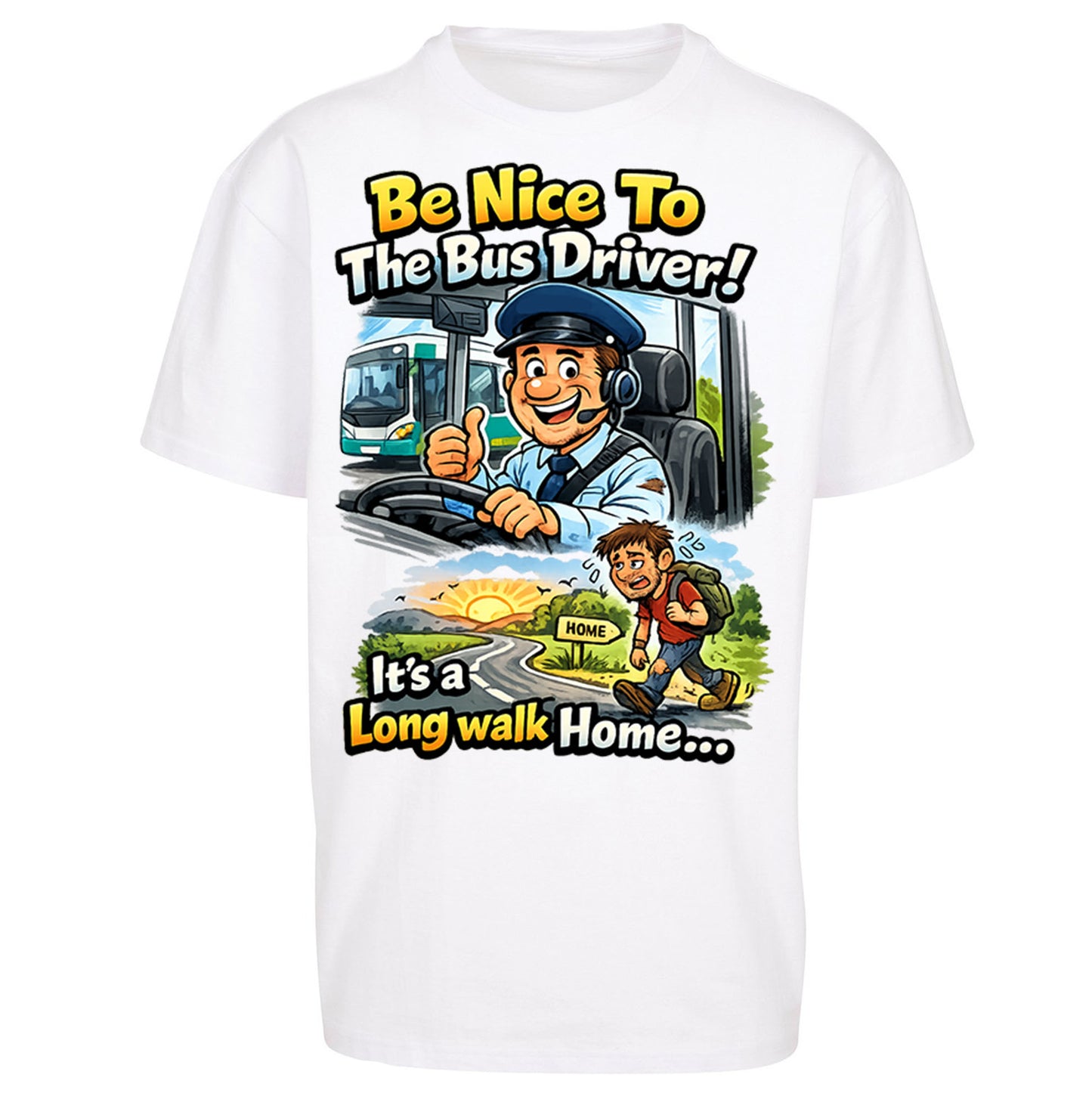 Bus Driver Oversized T Shirt