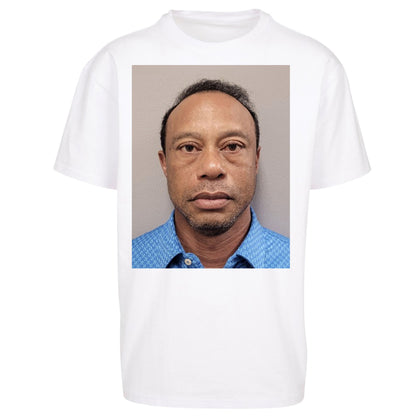 Tiger Woods Mugshot Oversized T Shirt 