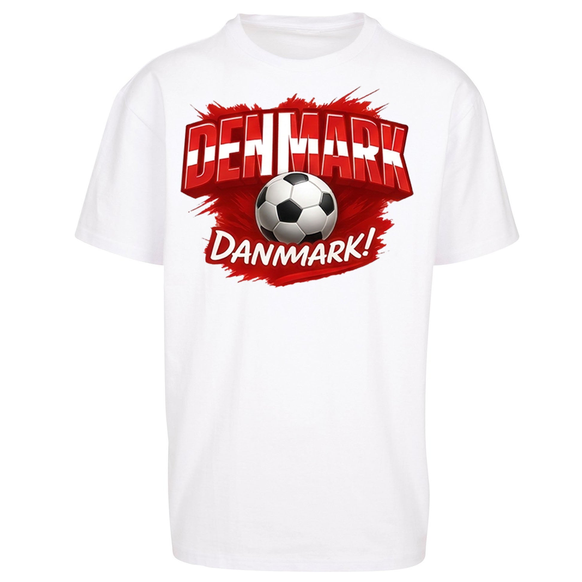 Denmark Retro World Cup Oversized T Shirt