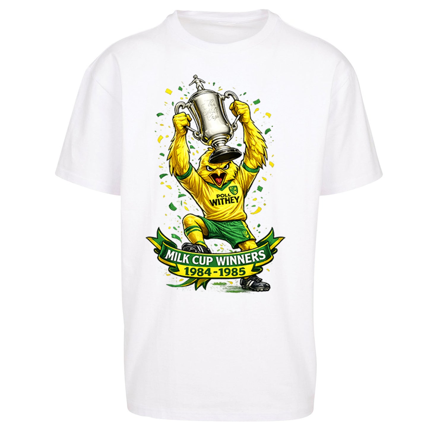 Norwich City Milk Cup Winners Oversized T Shirt