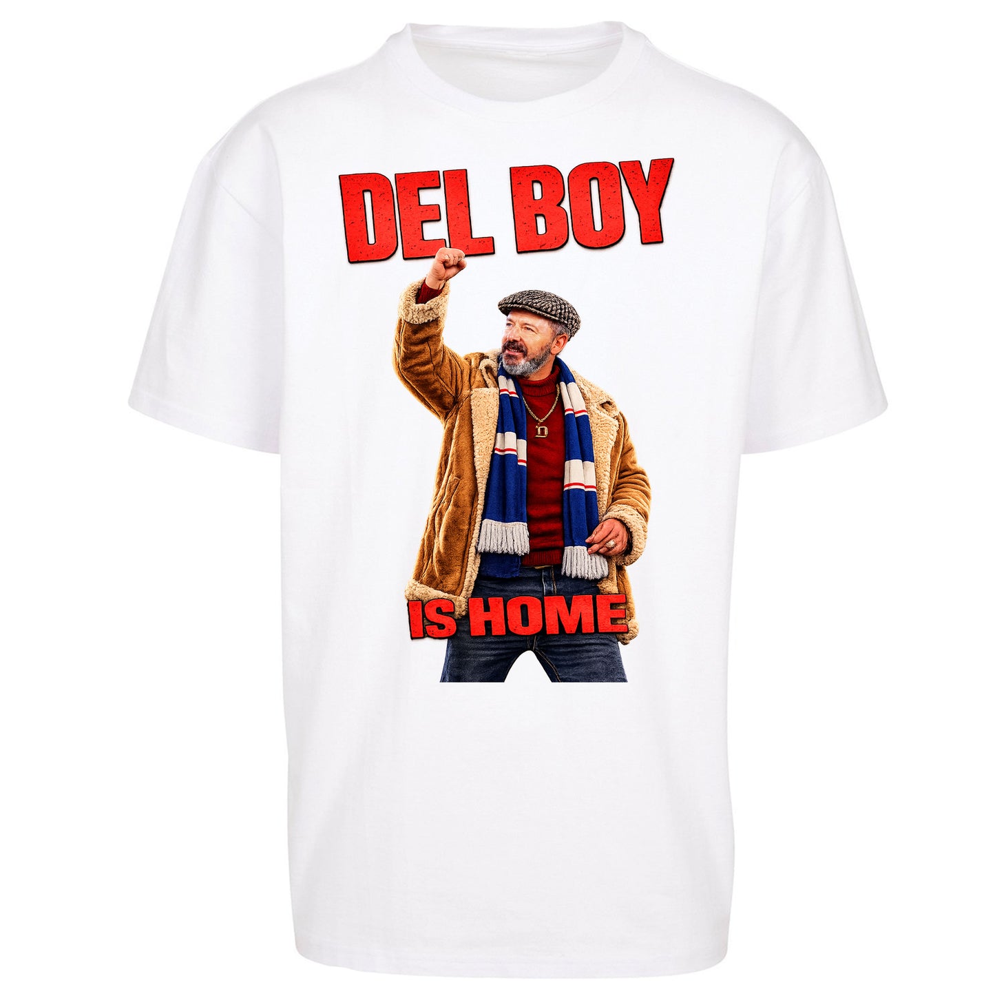 Del Boy Is Home Rangers Football - Oversized T Shirt