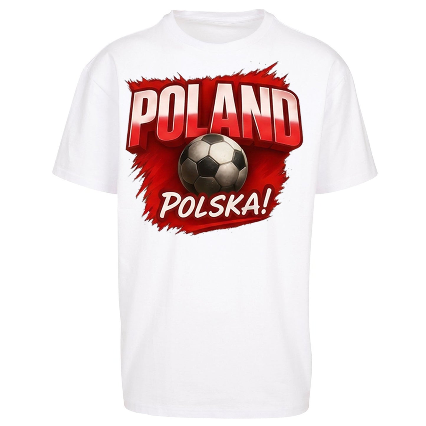 Poland Retro World Cup Oversized T Shirt 