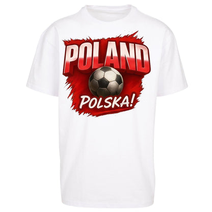 Poland Retro World Cup Oversized T Shirt 