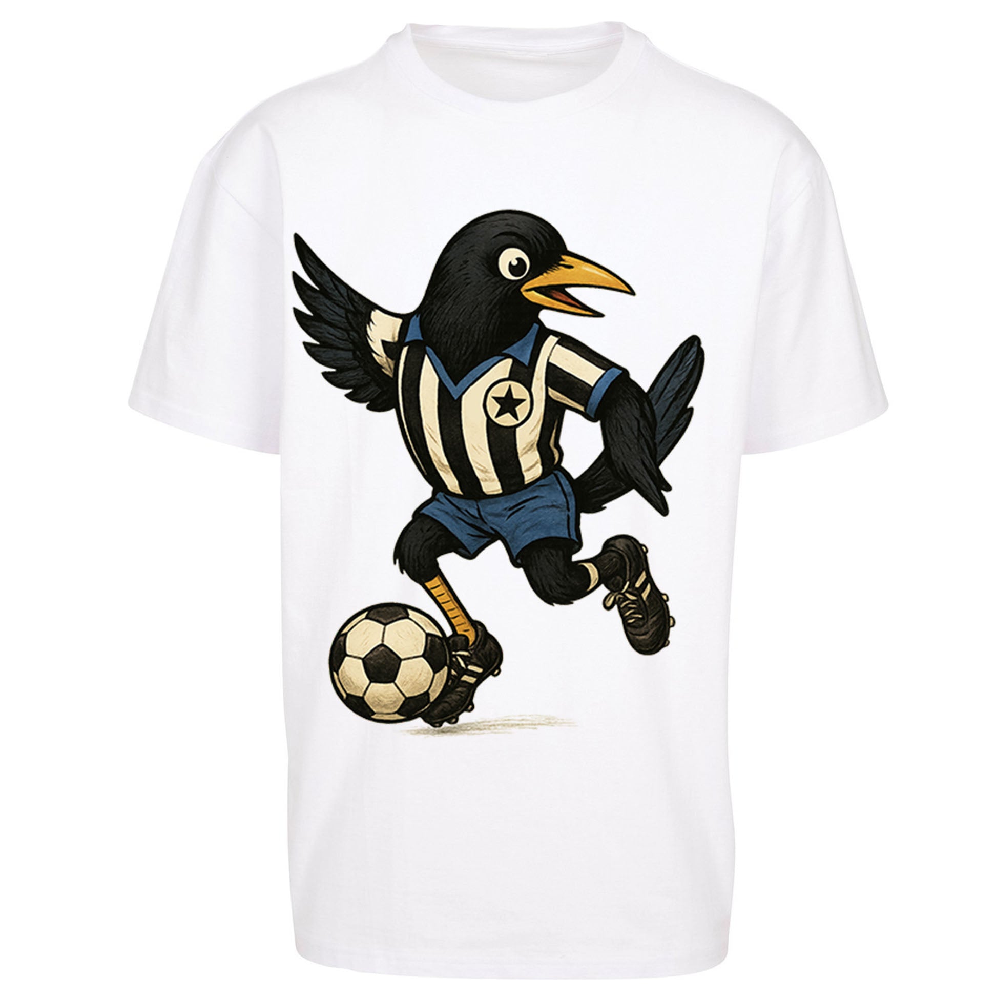 Retro Newcastle United Football Oversized T Shirt 