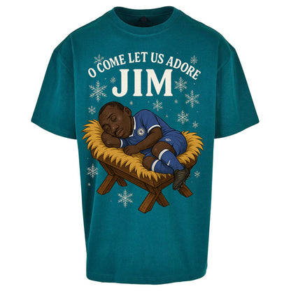 Retro Chelsea Christmas Oversized T Shirt