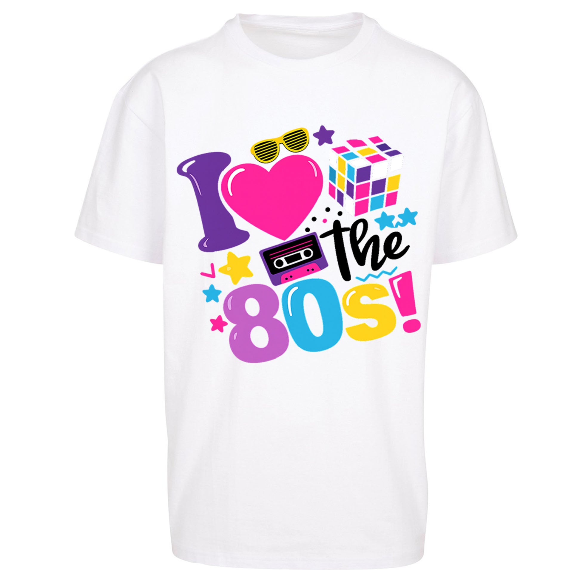 I Love The 80's Oversized T Shirt