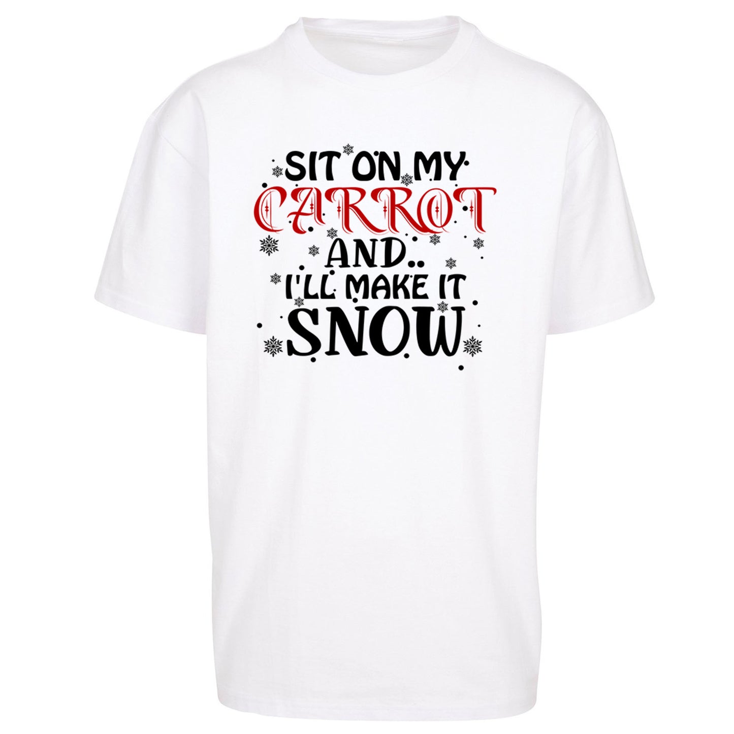 Rude Christmas Oversized T Shirt