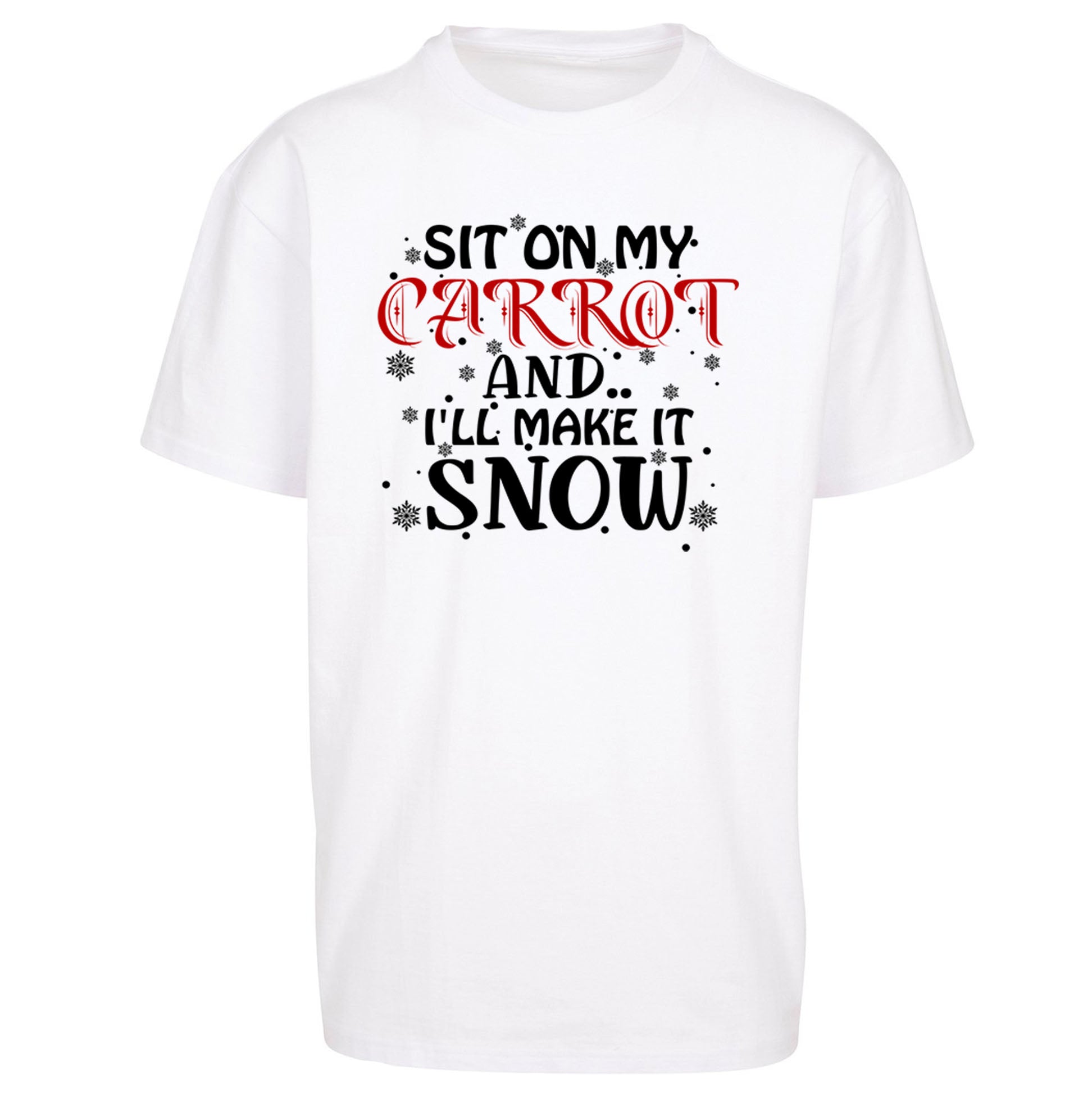 Rude Christmas Oversized T Shirt