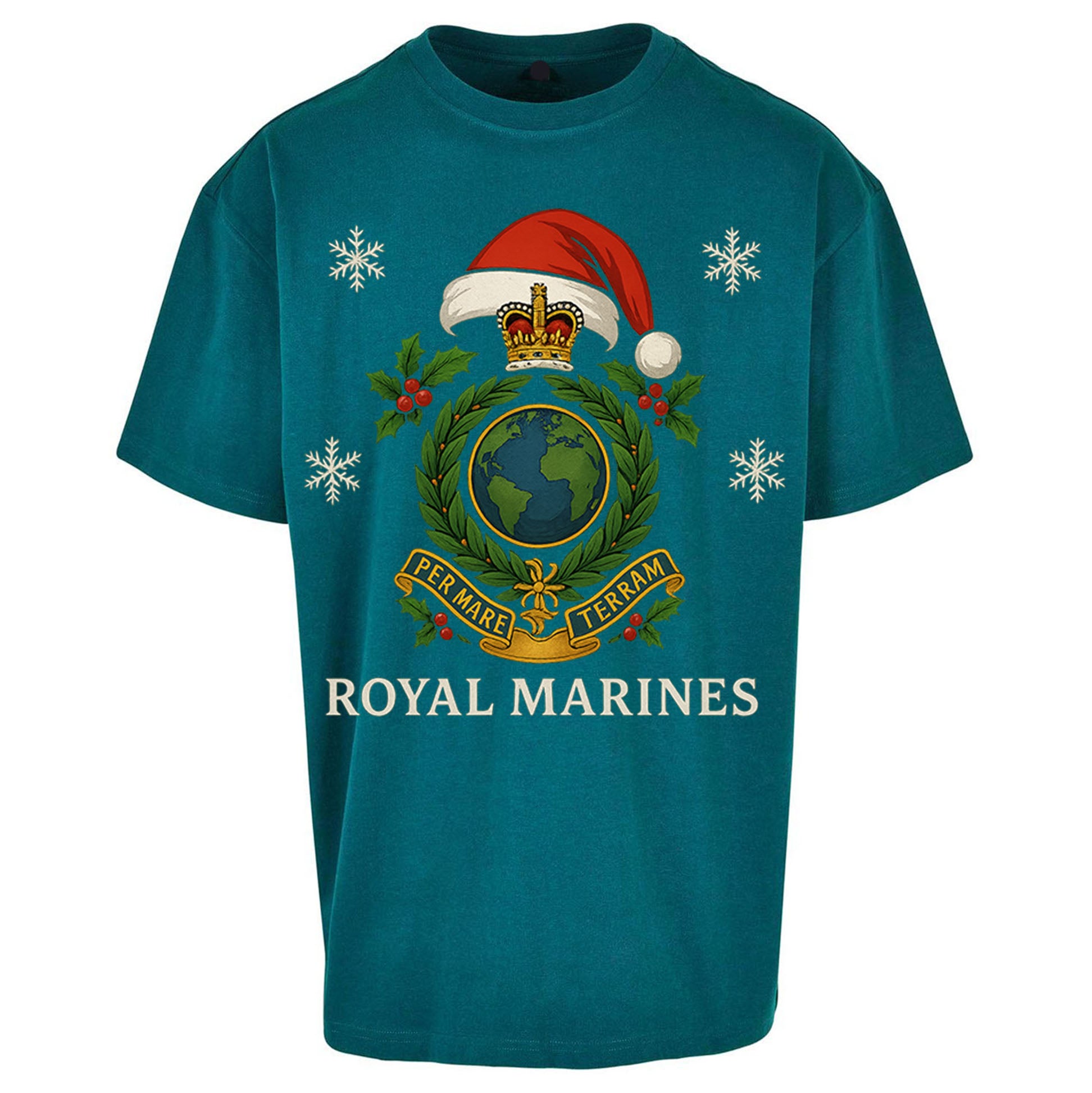 Royal Marines Christmas Oversized T Shirt