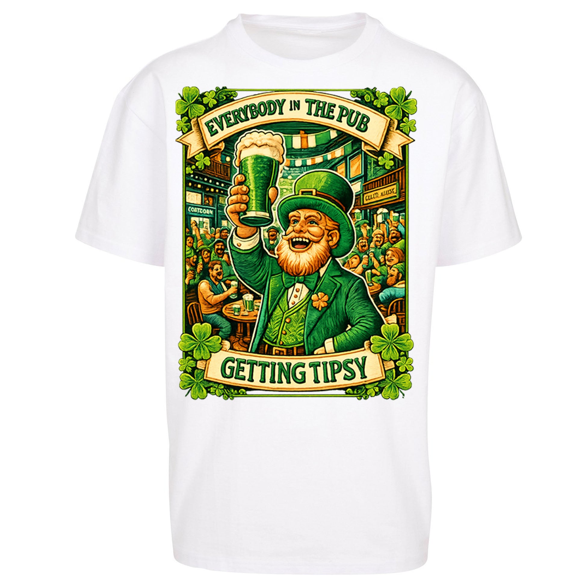 Everybody In The Pub Getting Tipsy Oversized T Shirt